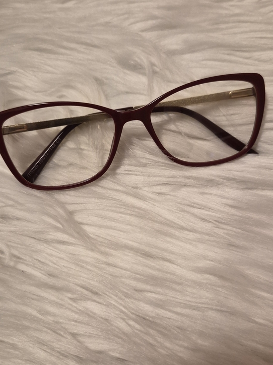 Women\'s Burgundy Cat-Eye Reading Glasses with Gold Temples main image 12